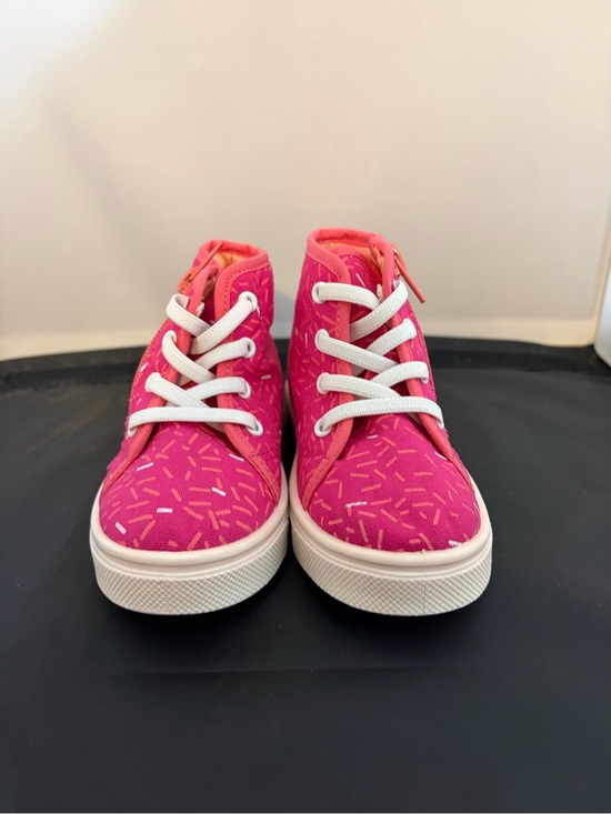 oomphies Other - Oomphies Pink High-Top Toddler Sneakers with All-Over Sprinkle Pattern Size 8